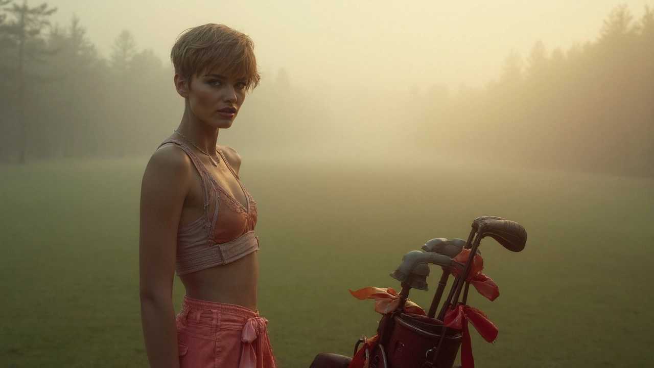 Bondage Girl: Erotische Spannung auf dem Golfplatz